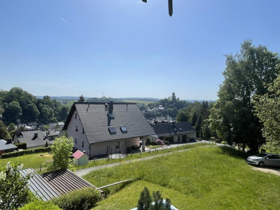 Ausblick vom Balkon Wohnung Bad Lobenstein
