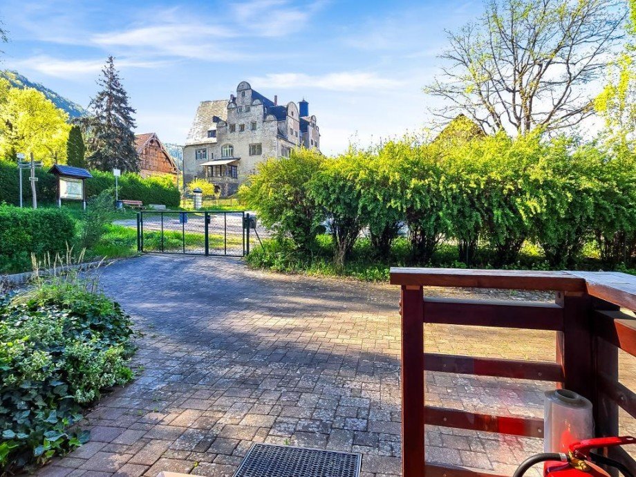 Aussicht zum Schloss Obernitz Einfamilienhaus Saalfeld