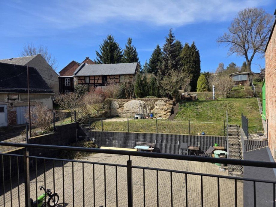 Blick vom Balkon Wohnung Gefell