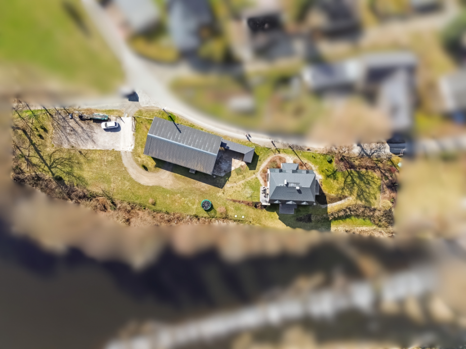 Luftansicht Einfamilienhaus E�bach