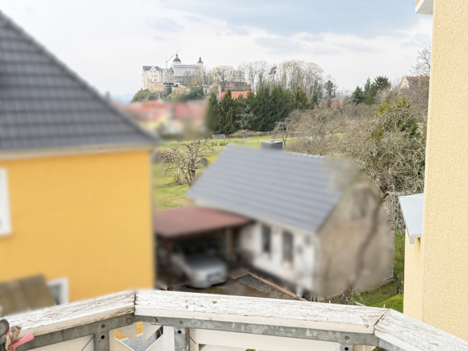 Ausblick zum Schloss Wohnung Ranis