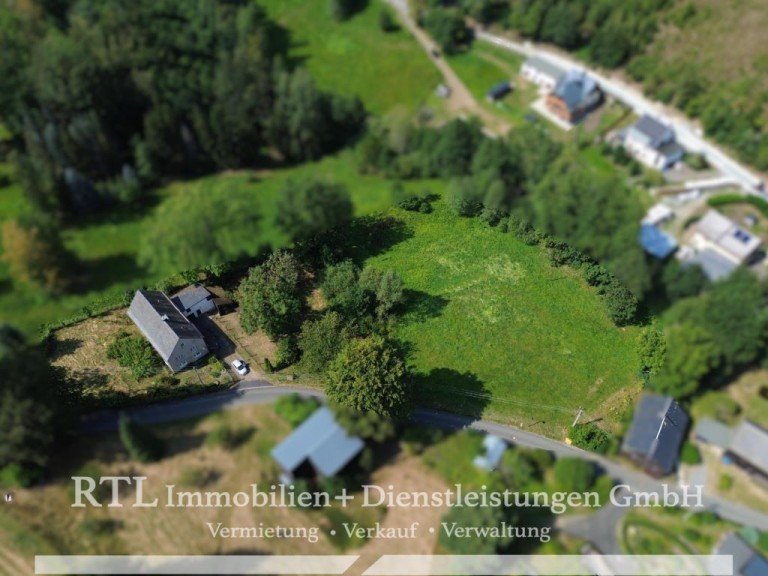 Luftbild Grunst�ck Rosenthal am Rennsteig Einfamilienhaus �ber 7.000 m� Grundst�ck in Seibis (A1746)