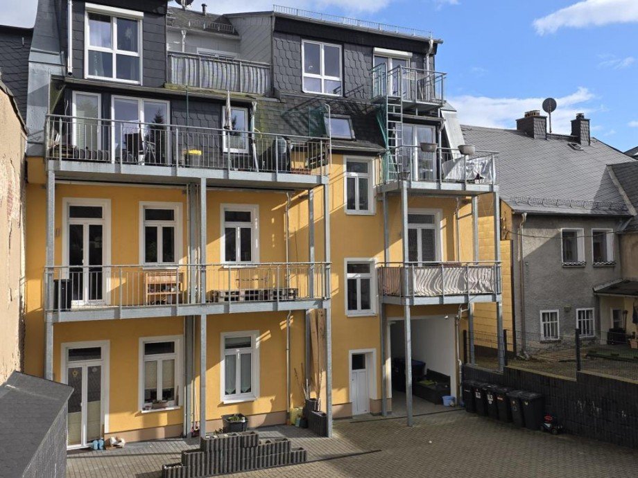 R�ckseite Wohnung Gefell