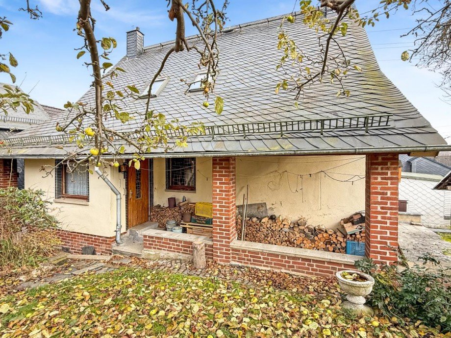 Au�enansicht (Westen) Einfamilienhaus Rosenthal am Rennsteig