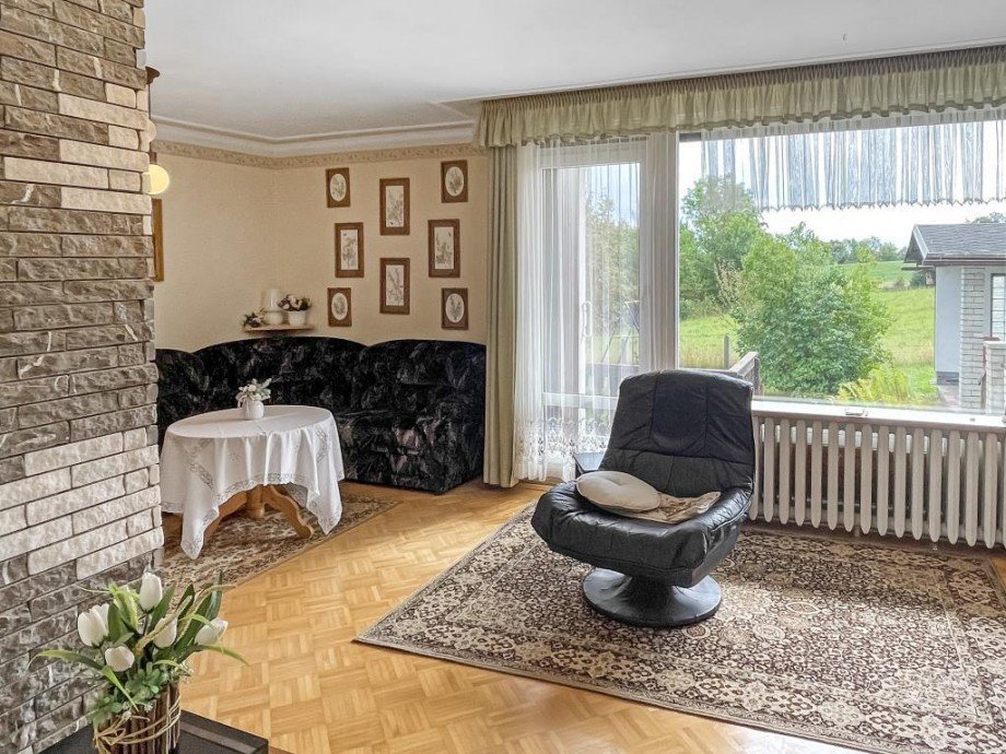 Wohnzimmer Einfamilienhaus Rosenthal am Rennsteig