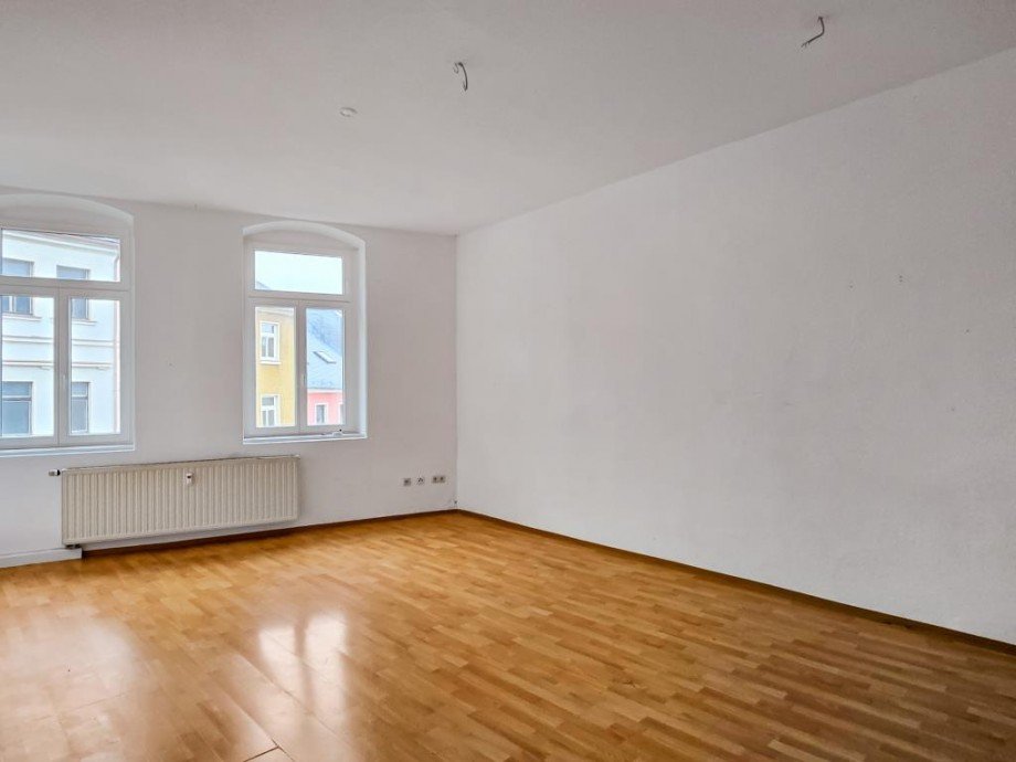 Wohnzimmer Wohnung OG Zweifamilienhaus Schleiz