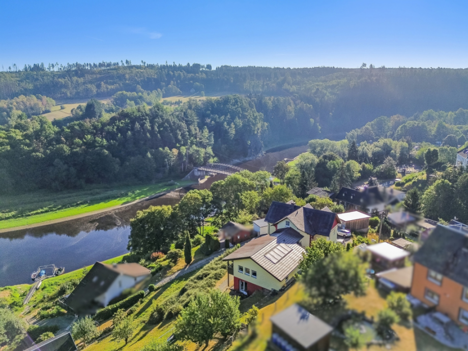 Luftansicht Mehrfamilienhaus Rosenthal am Rennsteig
