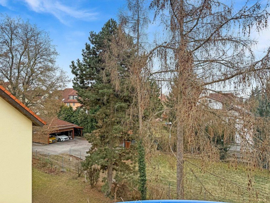 Blick vom Balkon Wohnung Triptis