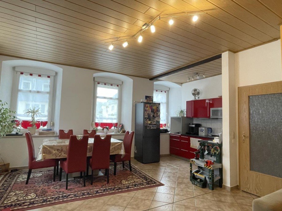 K�chen- und Essbereich Wohnung Rosenthal am Rennsteig