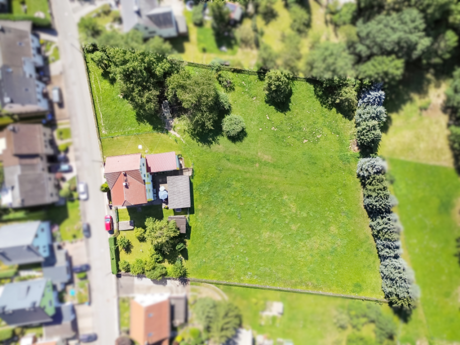 Luftbild Grundst�ck Einfamilienhaus Triptis