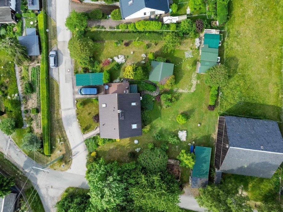 Ansicht von oben Einfamilienhaus Saalburg-Ebersdorf