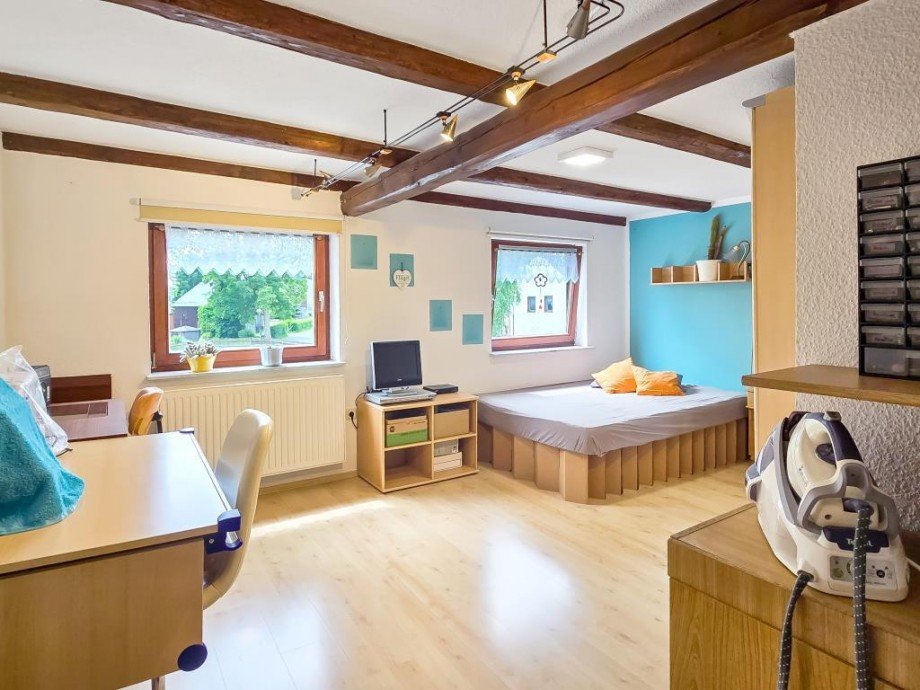 Schlafzimmer 1 Einfamilienhaus Rosenthal am Rennsteig