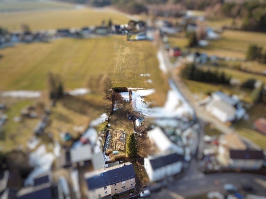 Grundst�cksansicht Doppelhaush�lfte Rosenthal am Rennsteig