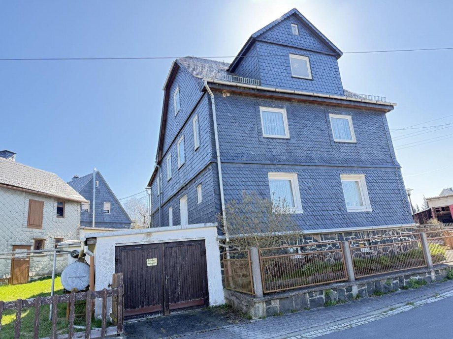 Westansicht Einfamilienhaus Rosenthal am Rennsteig