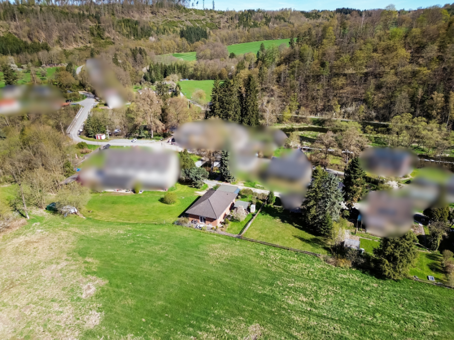 Blick zu Saale Einfamilienhaus E�bach