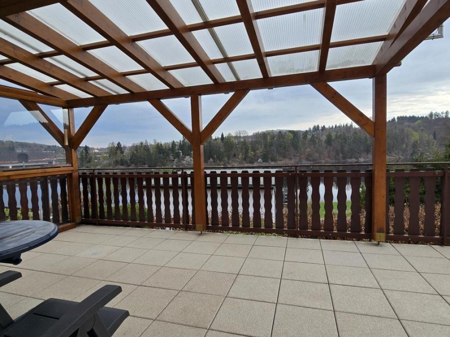 Terrasse Ferienhaus Bad Lobenstein