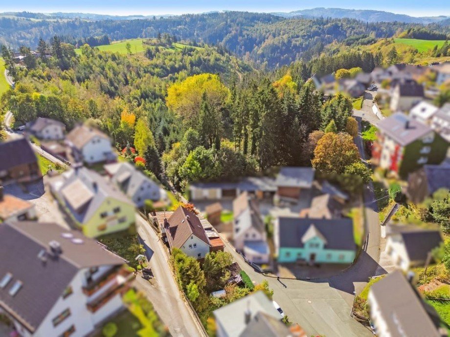 Luftbild Einfamilienhaus Schwarzenbach am Wald