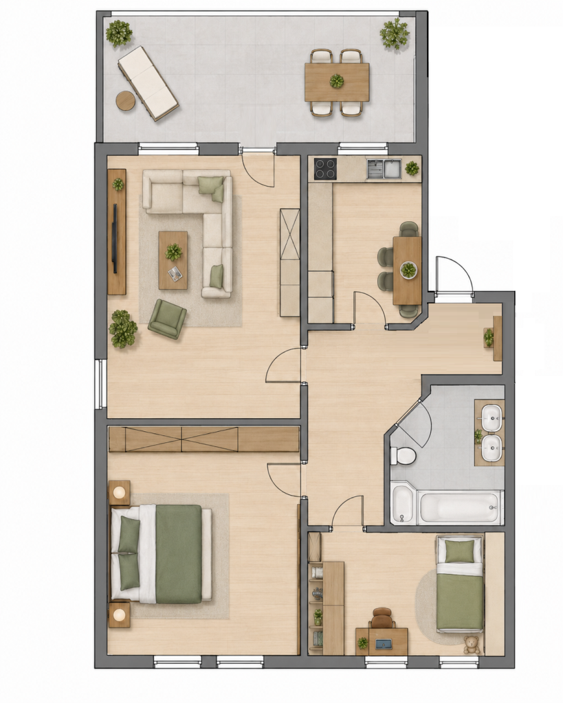 Grundriss Wohnung Saalburg-Ebersdorf
