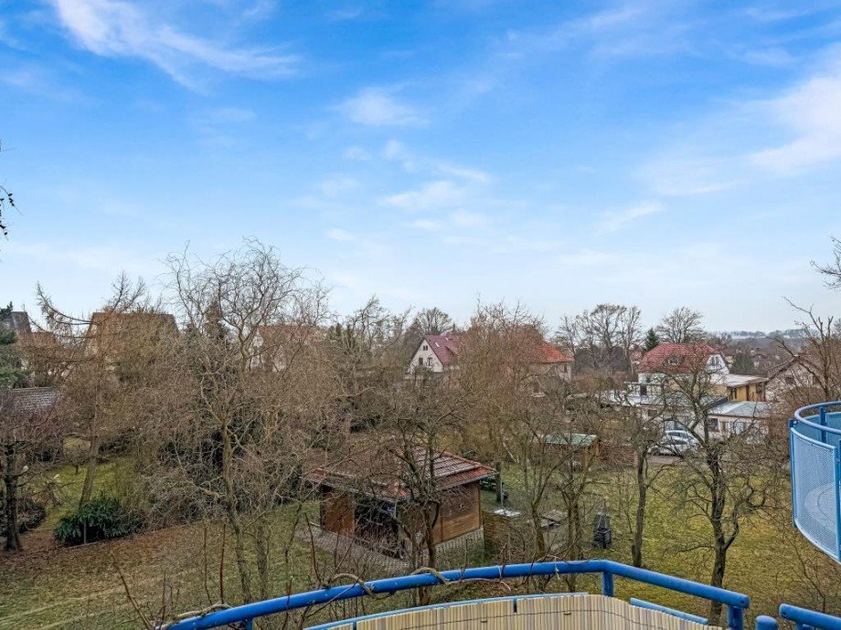Blick vom Balkon Wohnung Triptis