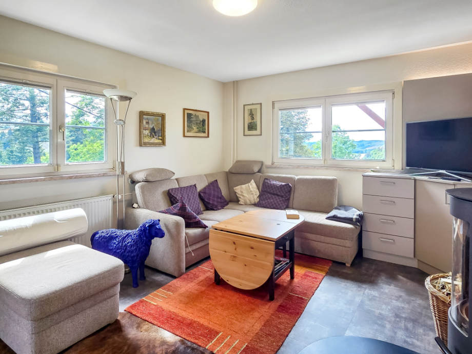 Wohnzimmer Ferienhaus Saalburg-Ebersdorf