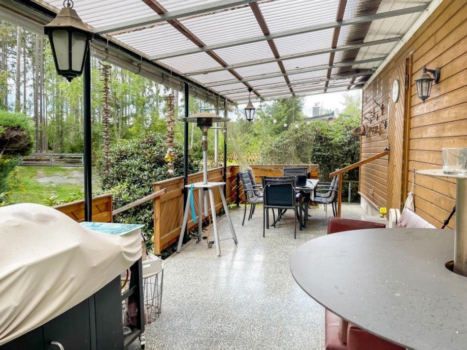 Terrrasse Ferienhaus Saalburg-Ebersdorf