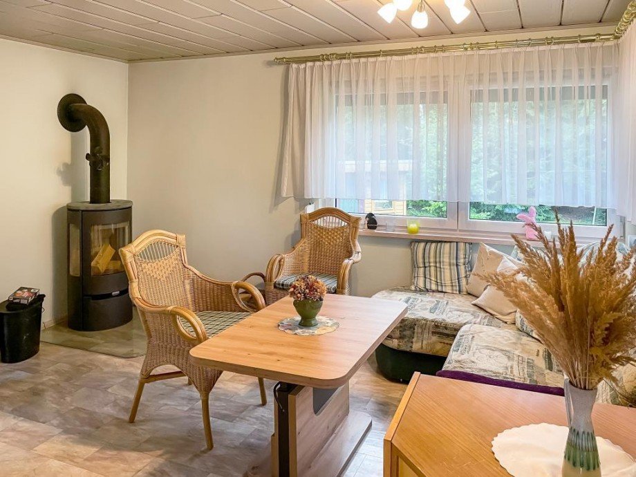 Wohnzimmer Ferienhaus Saalburg-Ebersdorf