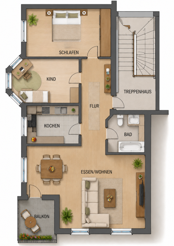 Grundriss Wohnung Bad Lobenstein